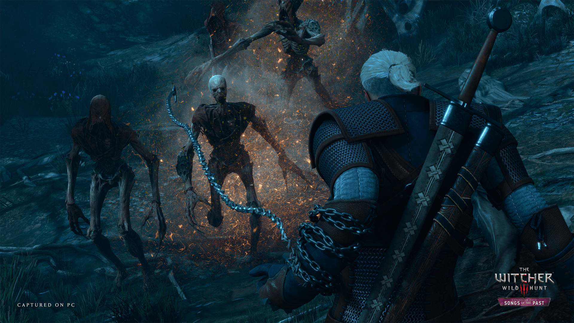 Songs of the Past director says it was originally 'impossible from a technological standpoint' to have Geralt's silver chain in The Witcher 3 &mdash; 'The physics and animation technology had to go a little bit forward in time'
