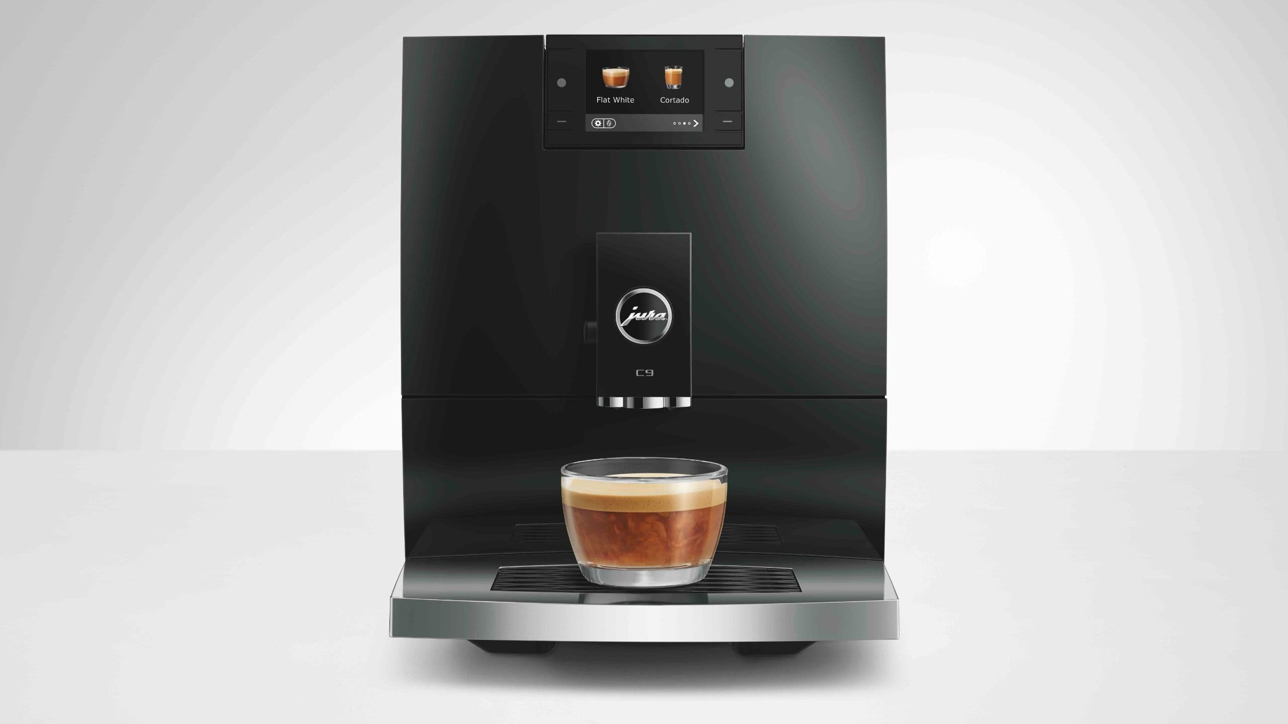Jura’s new C9 bean-to-cup machine brews coffee at a cooler 60C so you can sip your smooth espresso straight away without burning your tongue
