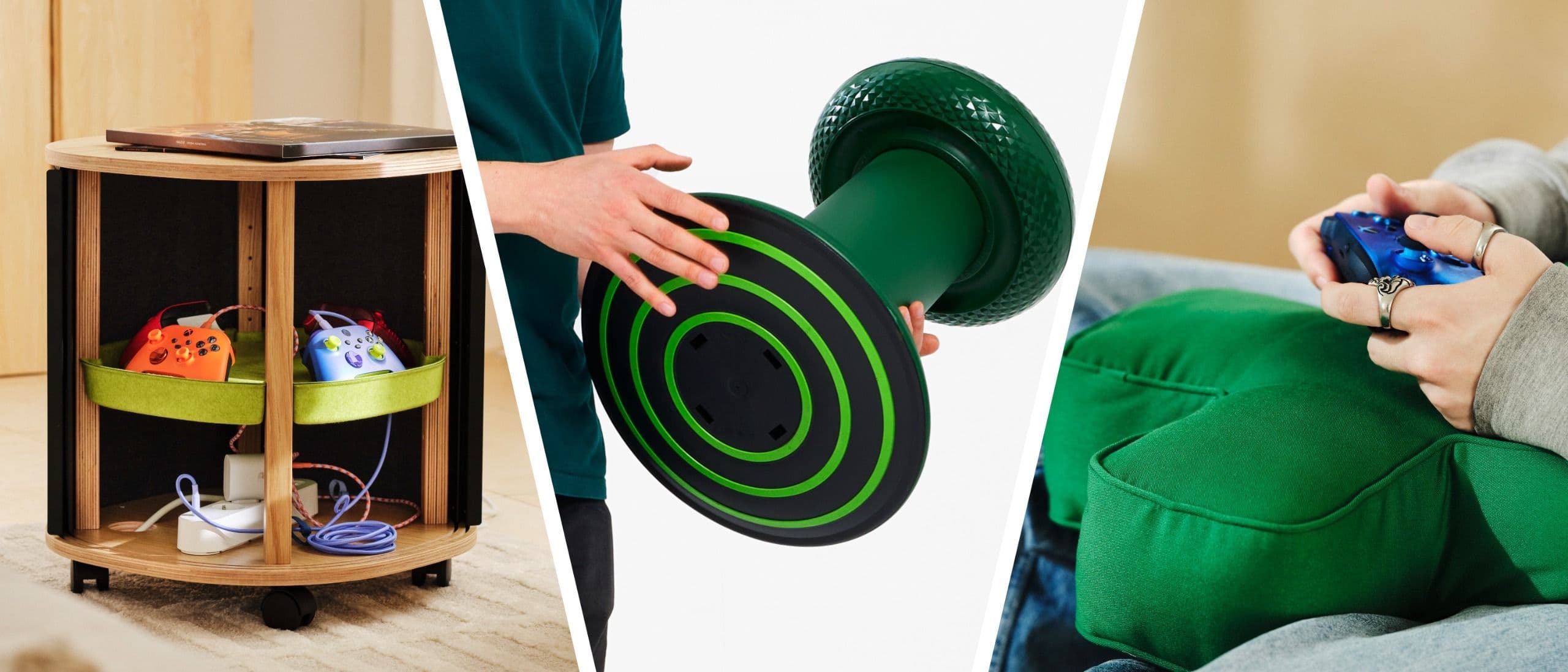 Hear me out, the IKEA x Xbox collab is actually genius — take a look at the full range, from thumbstick stool to wall-mountable display boxes to show off your controllers