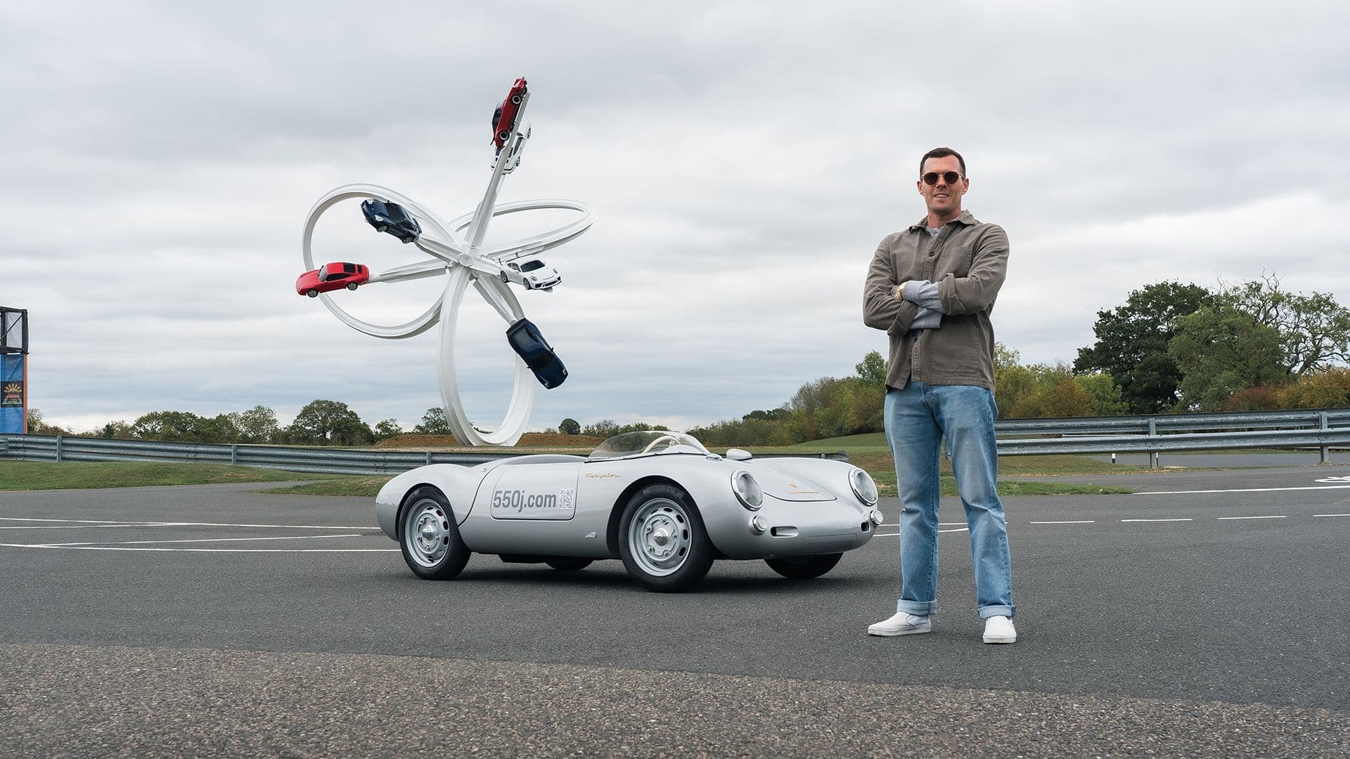 Hedley Studios and Porsche launch 550 J, an 80% scale electrified replica of the Porsche 550 Spyder
