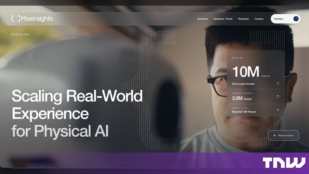 Maxinsights raises $30M seed to turn everyday chores into robot training data