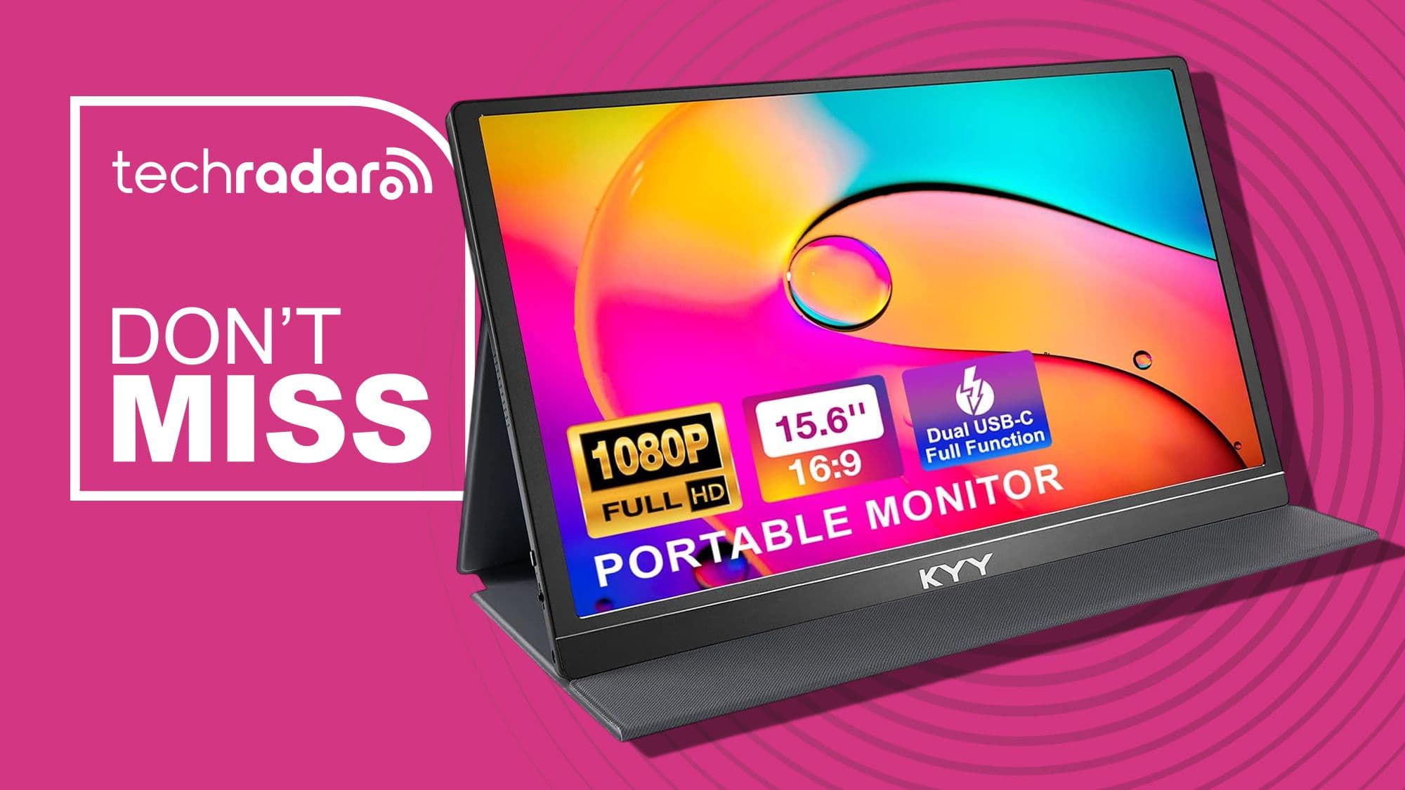 My favorite lightweight 15.6-inch KYY K3-1 portable monitor gives your laptop a second 1080p screen at an absolutely budget price for Prime Day