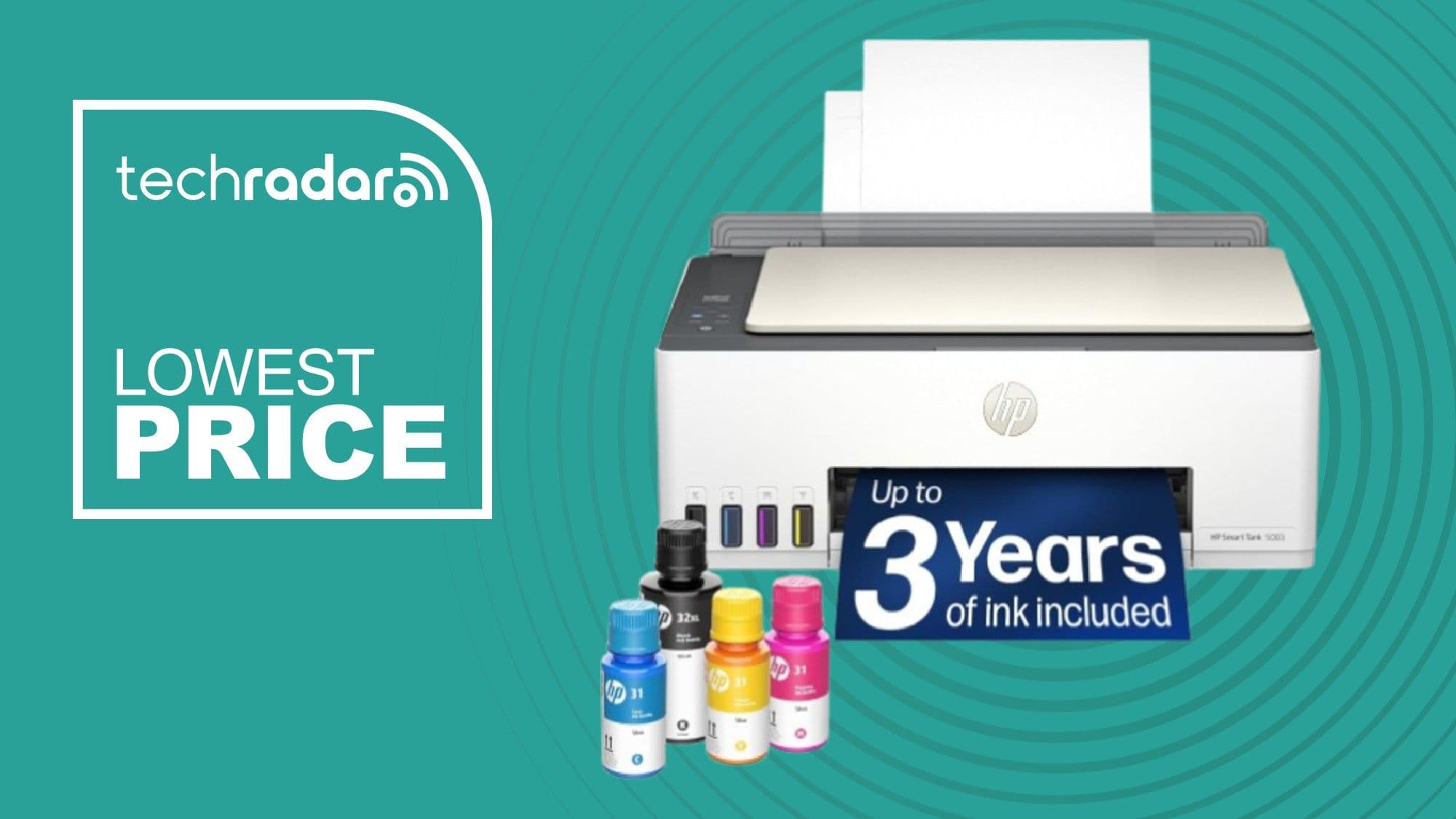 HP's cartridge-free Smart Tank 5003 ink tank printer hits its lowest ever price at Amazon hours before the October Prime Day sale starts — and includes 3 years' free ink