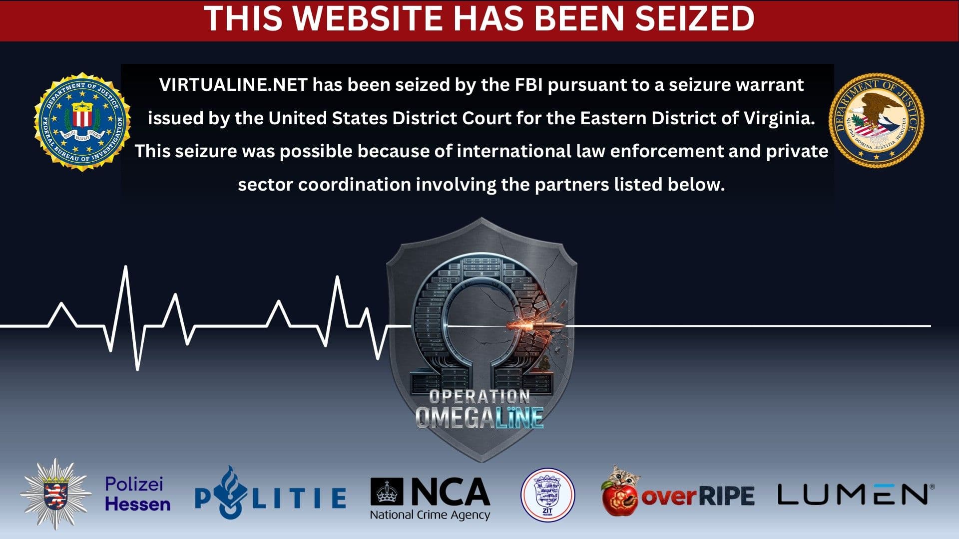 FBI, European authorities seize Virtualine bulletproof hosting infrastructure linked to cybercrime