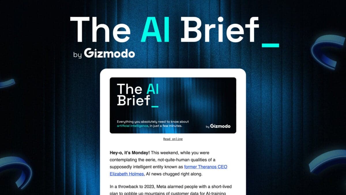 Gizmodo launches daily AI newsletter The AI Brief