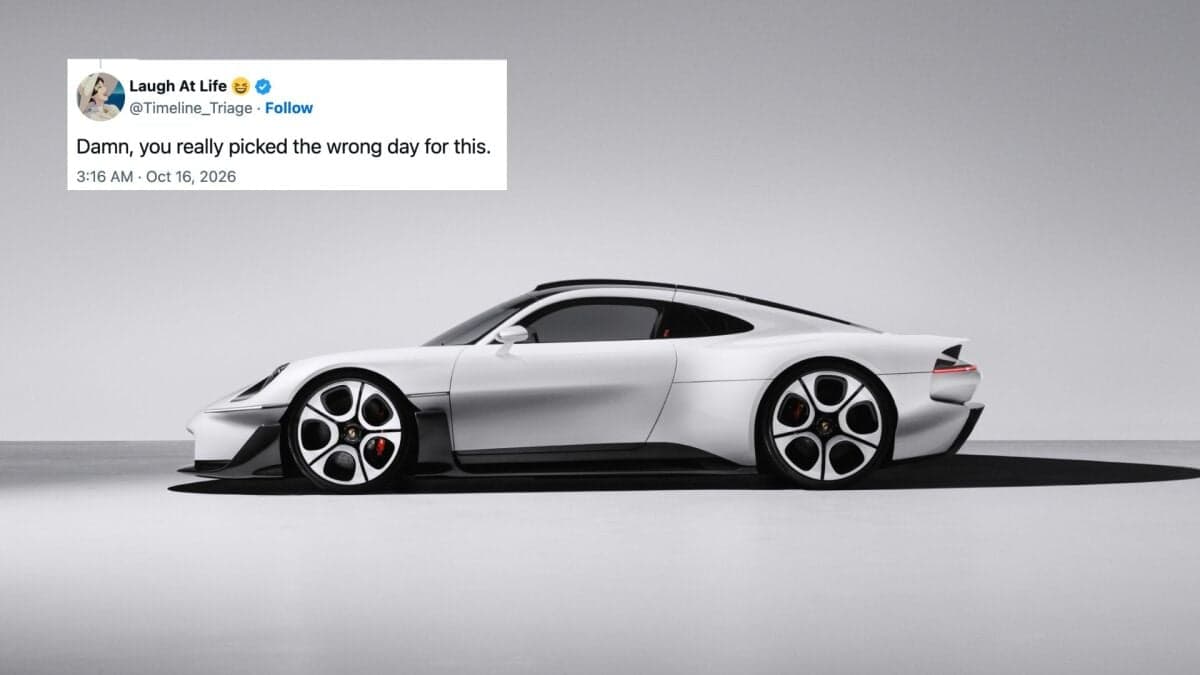 Porsche launched a car on flying Tesla day and the memes are incredible