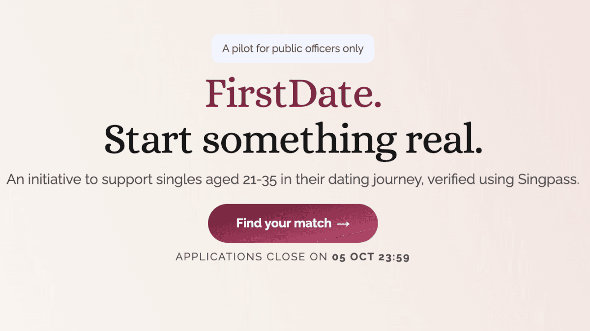 Singapore pilots a government-built dating service