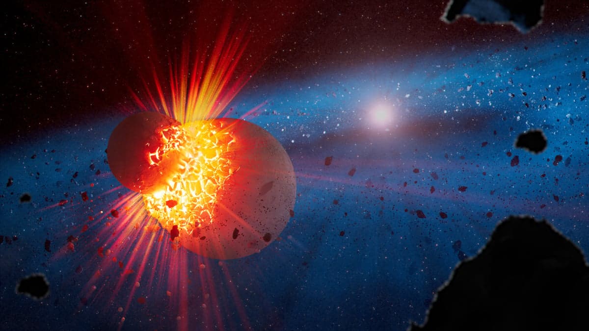 James Webb Telescope Reveals Violent Collisions Shaping Young Planets
