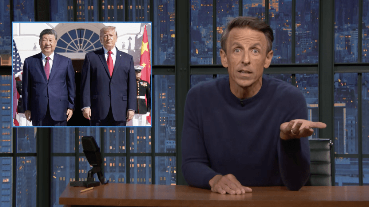 Seth Meyers Mocks Trump’s White House Ballroom Tour for Xi Jinping