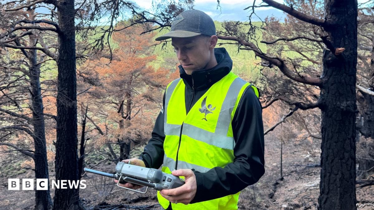 Thermal drones track hidden fires and ecosystem recovery in Scotland