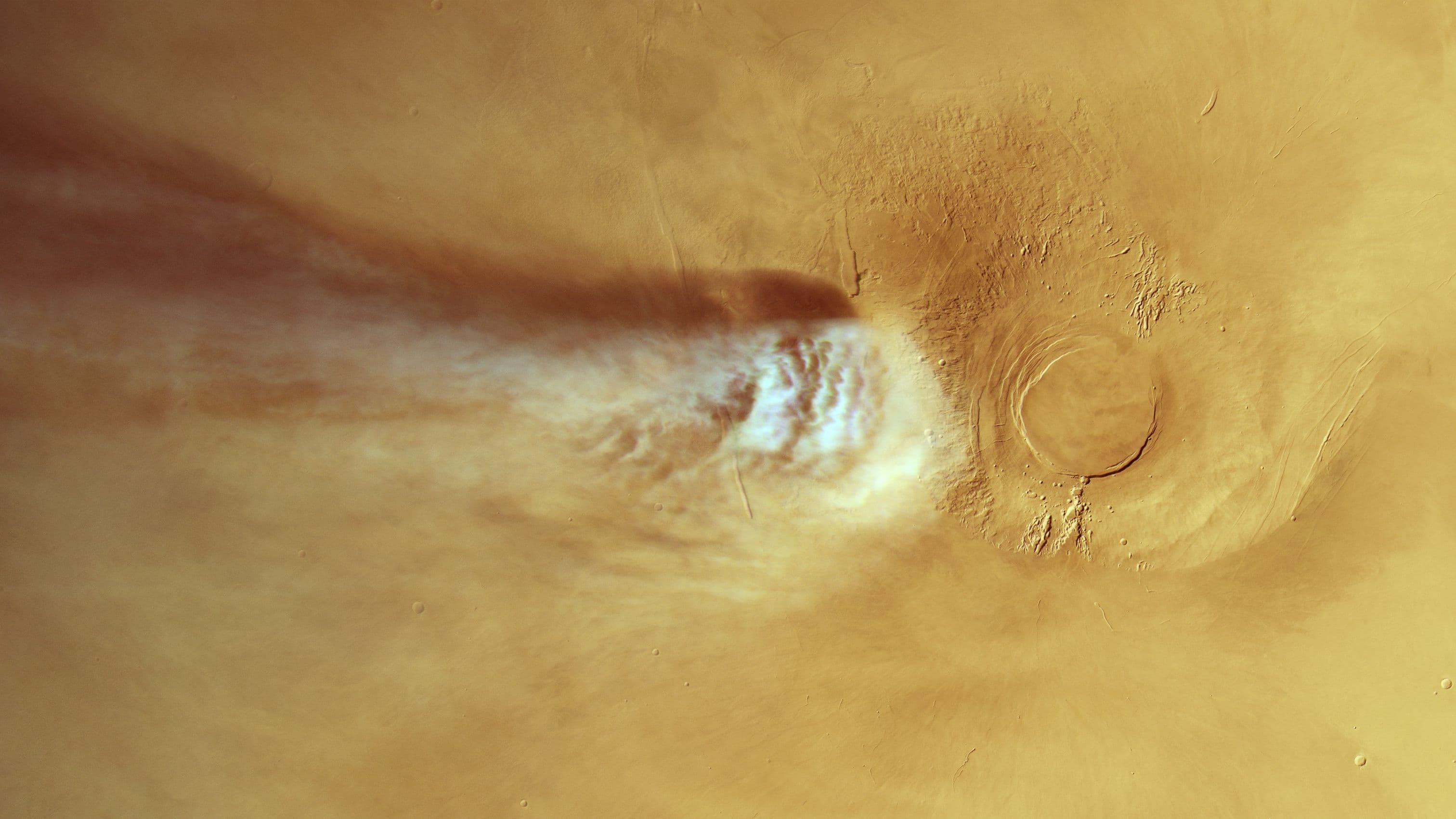 Scientists model Mars’ giant cloud, uncovering rare atmospheric process