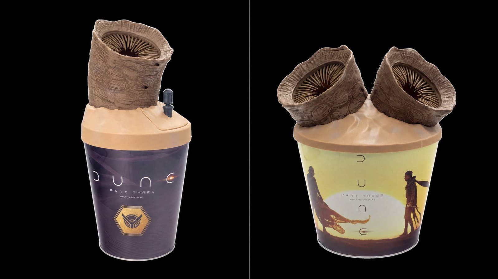 AMC Theatres unveils Dune: Part Three popcorn buckets, but critics call designs uninspired