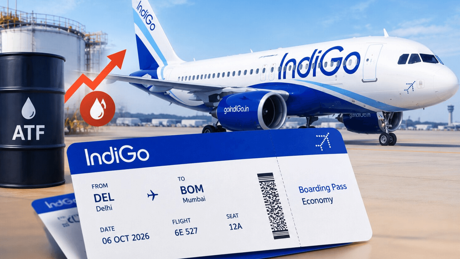 IndiGo revises fuel charges for domestic and international flights from October 2026